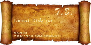 Tarnai Diána névjegykártya
